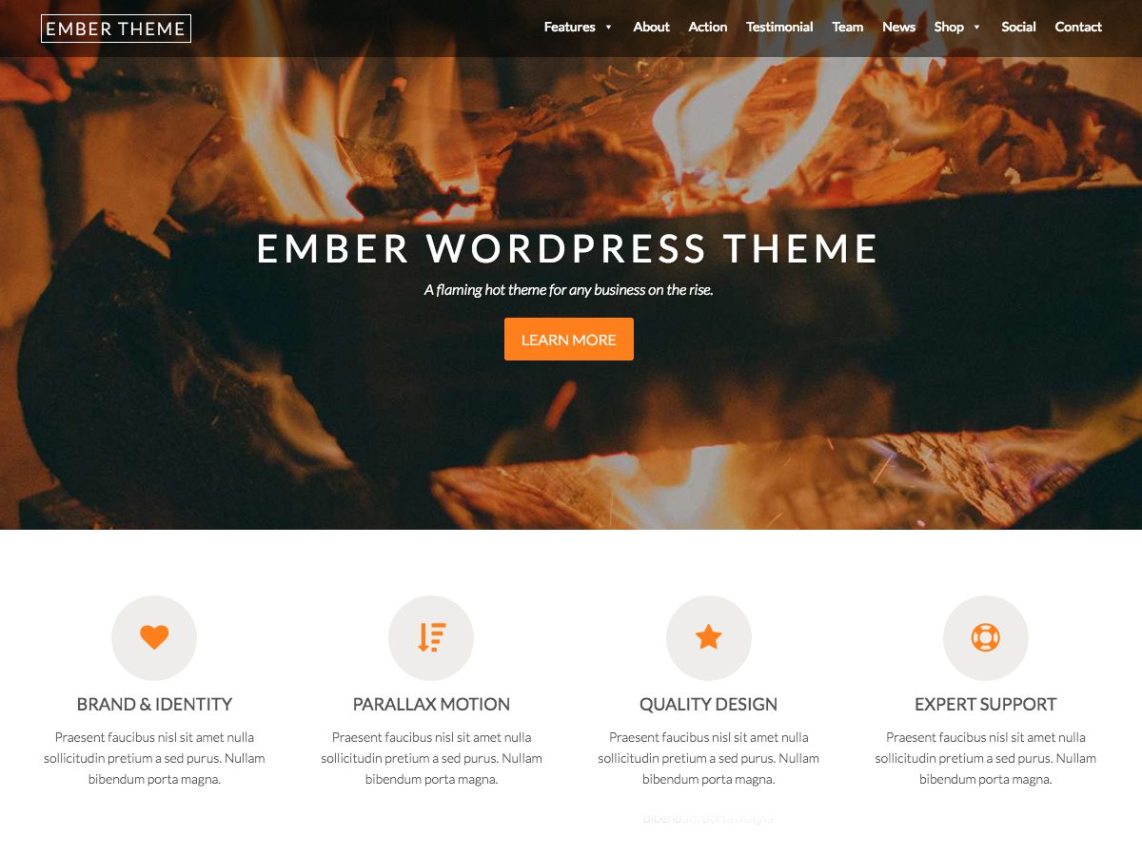 WordPress Theme Ember