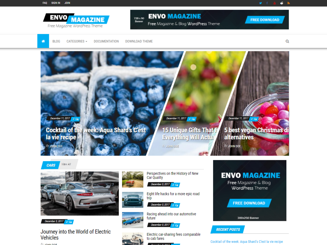 WordPress Theme Envo Magazine