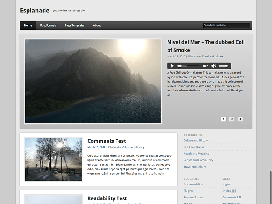 WordPress Theme Esplanade