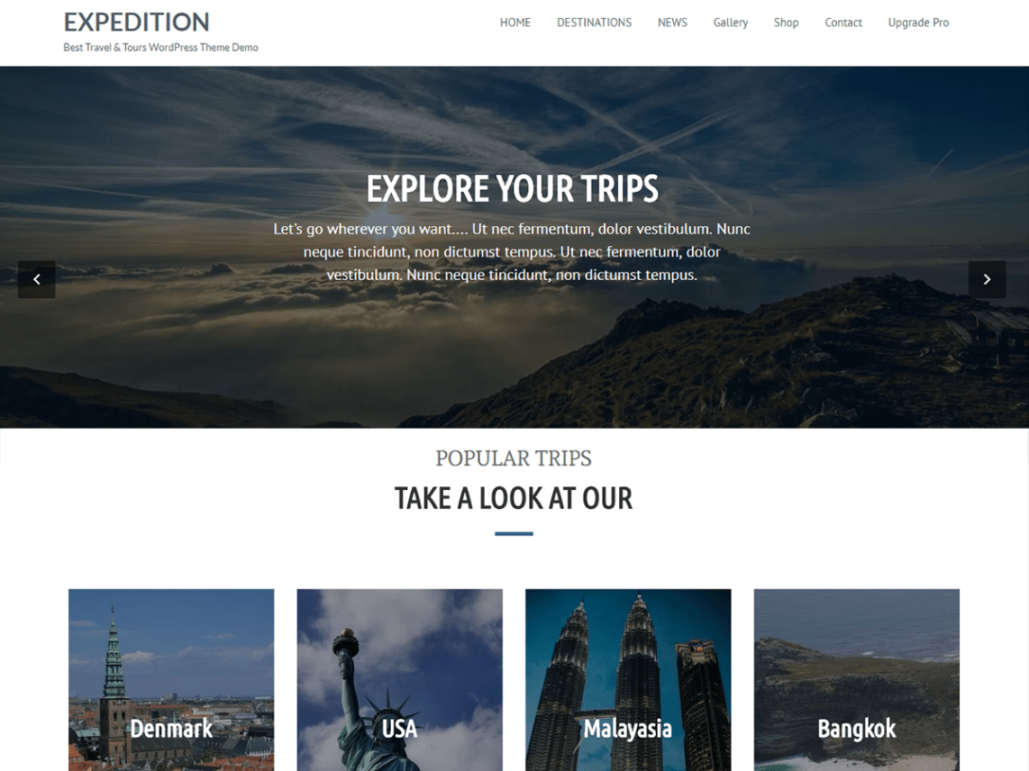 WordPress Theme Expedition