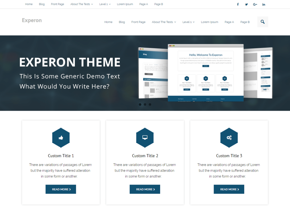 WordPress Theme Experon Business