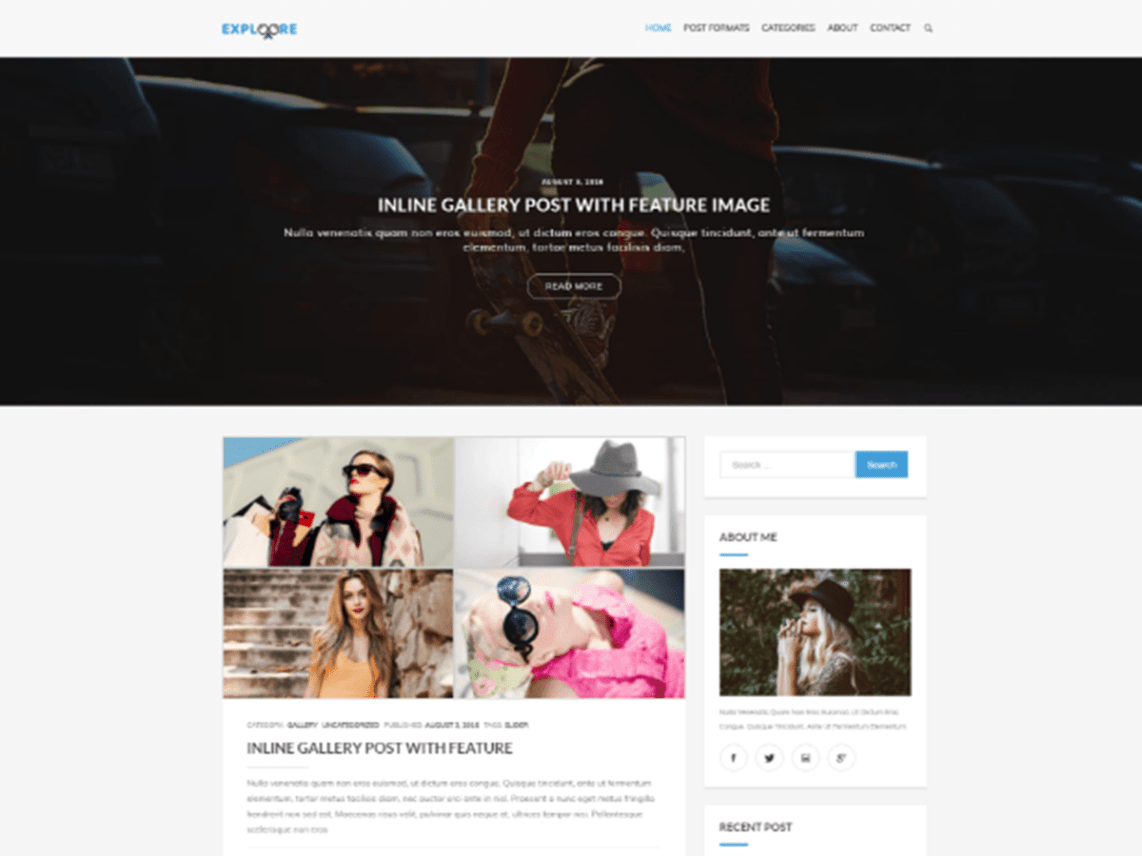 WordPress Theme Exploore