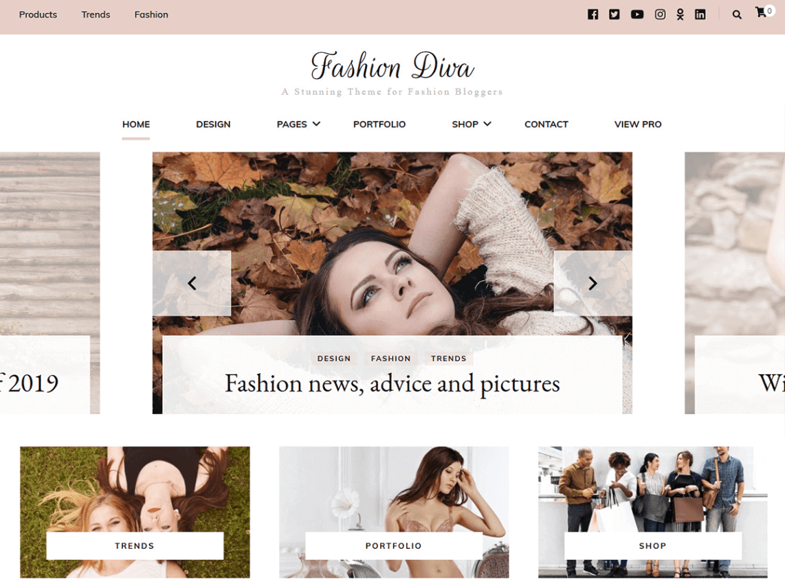 WordPress Theme Fashion Diva