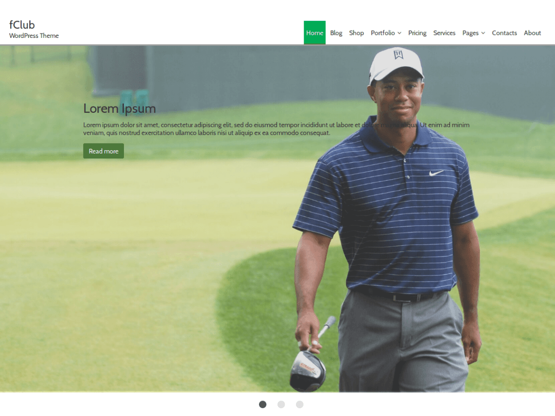 WordPress Theme fClub