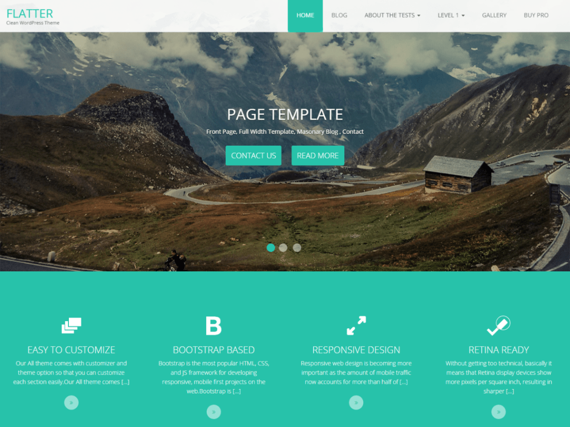 WordPress Theme Flatter