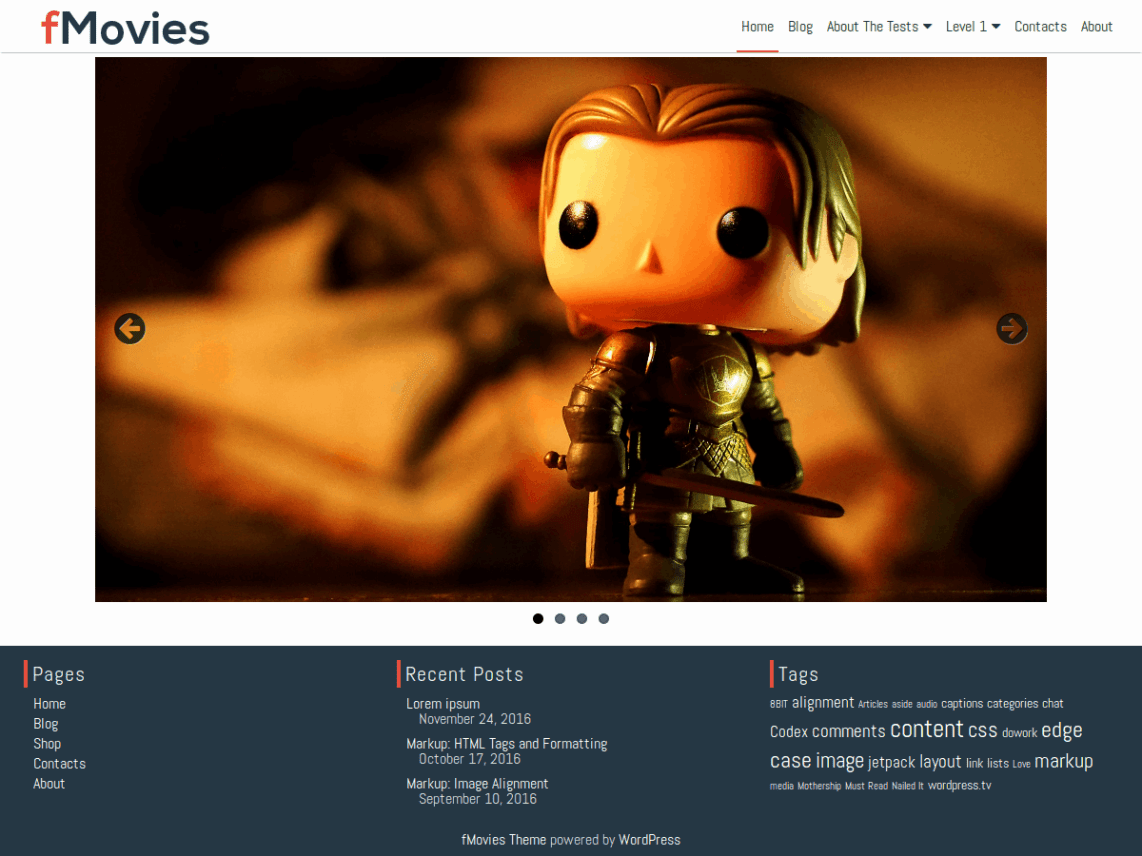 WordPress Theme fMovies