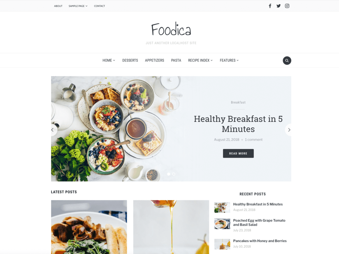 WordPress Theme Foodica