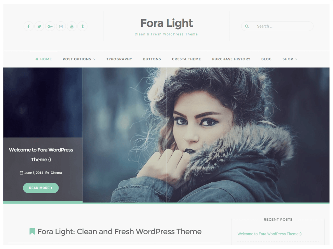 WordPress Theme Fora