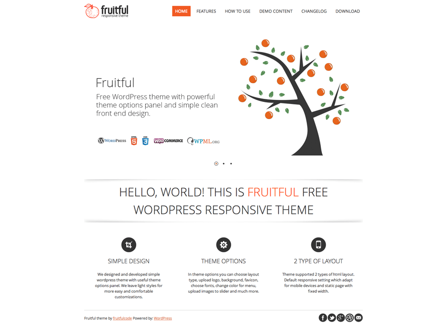 WordPress Theme Fruitful