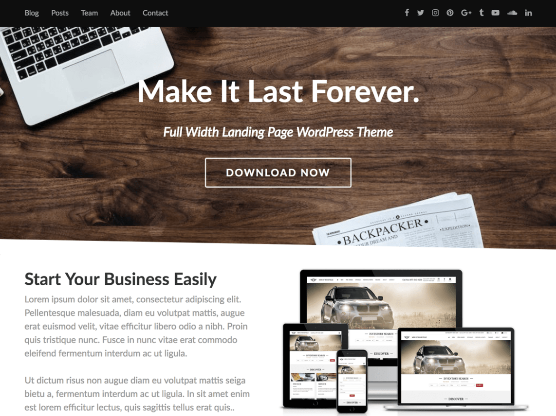 WordPress Theme Fullwidther