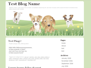 WordPress Theme Furry Family