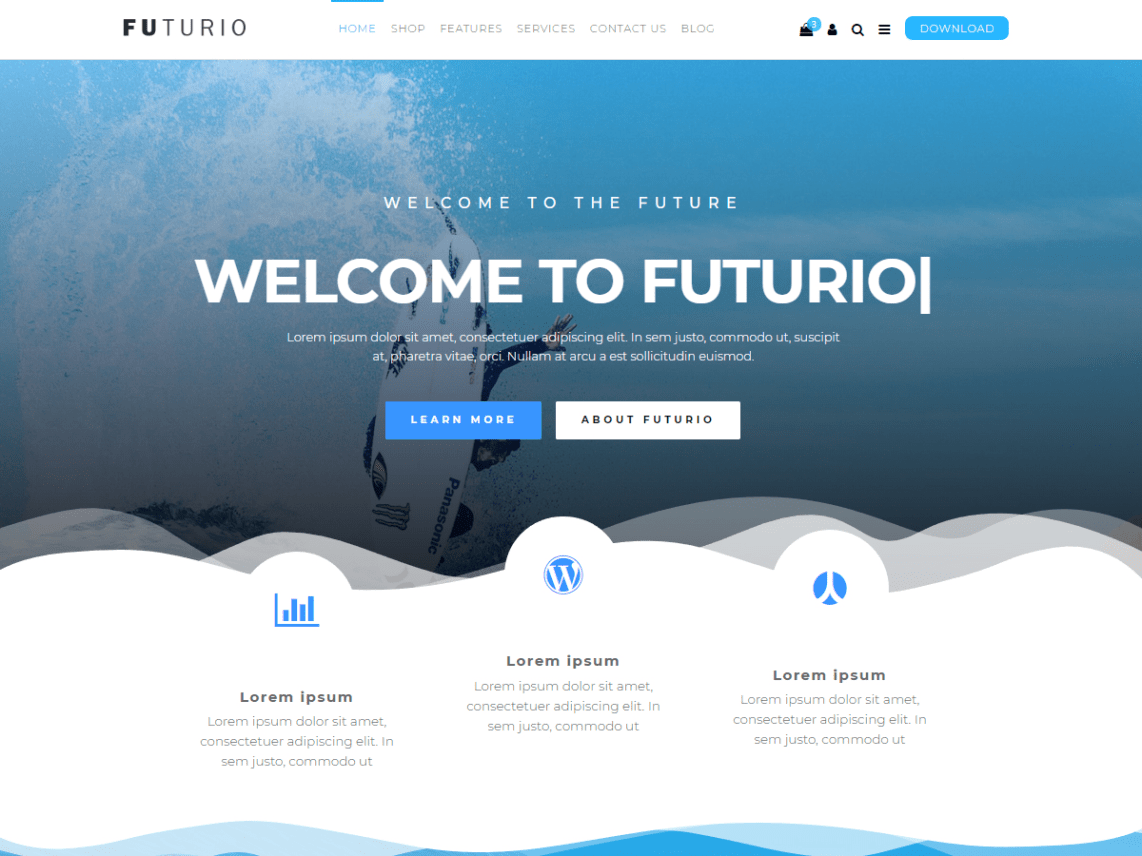 WordPress Theme Futurio