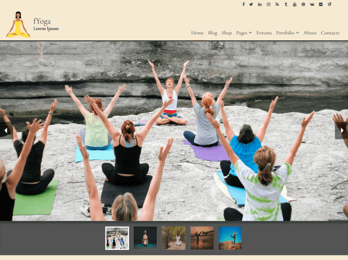 WordPress Theme fYoga