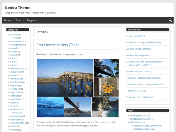 WordPress Theme Genbu