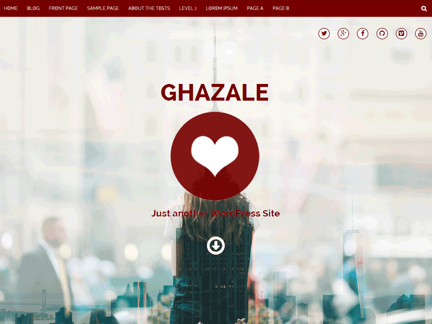 WordPress Theme Ghazale
