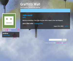 WordPress Theme Graffitti Wall