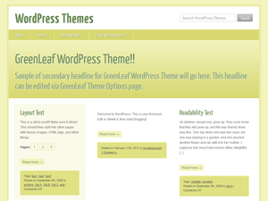 WordPress Theme GreenLeaf