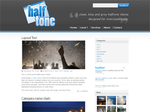 WordPress Theme Halftone