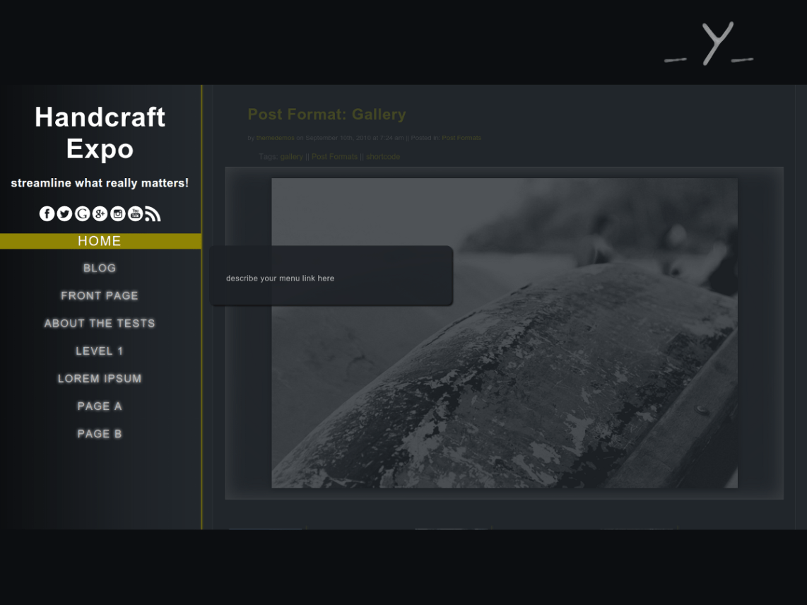 WordPress Theme Handcraft Expo