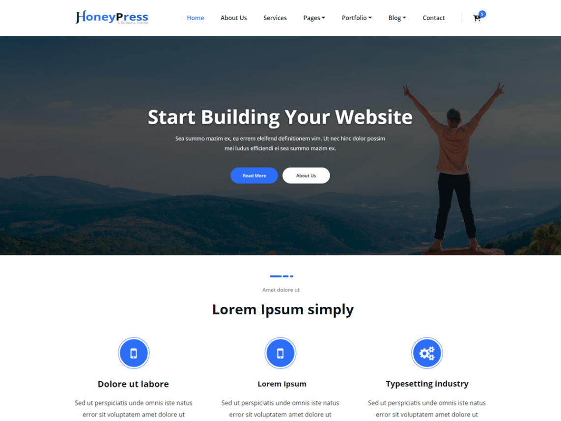 WordPress Theme HoneyPress