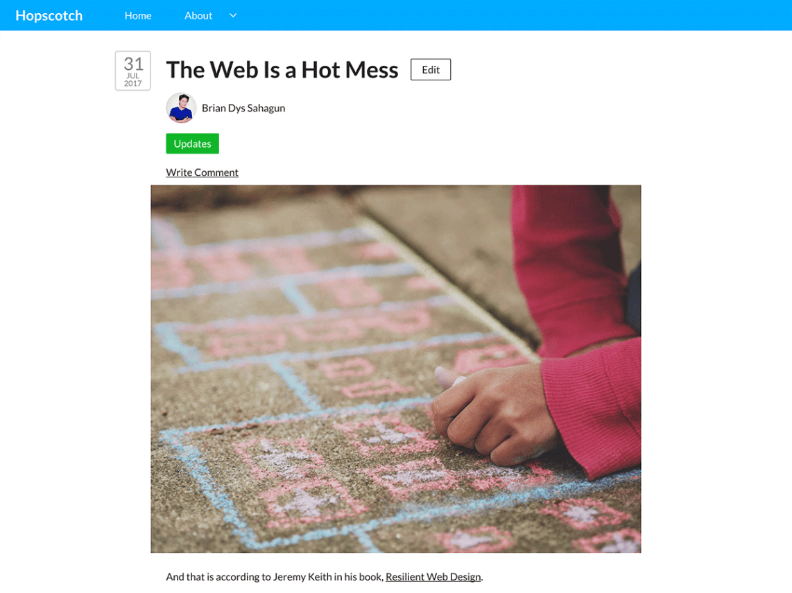 WordPress Theme HopScotch