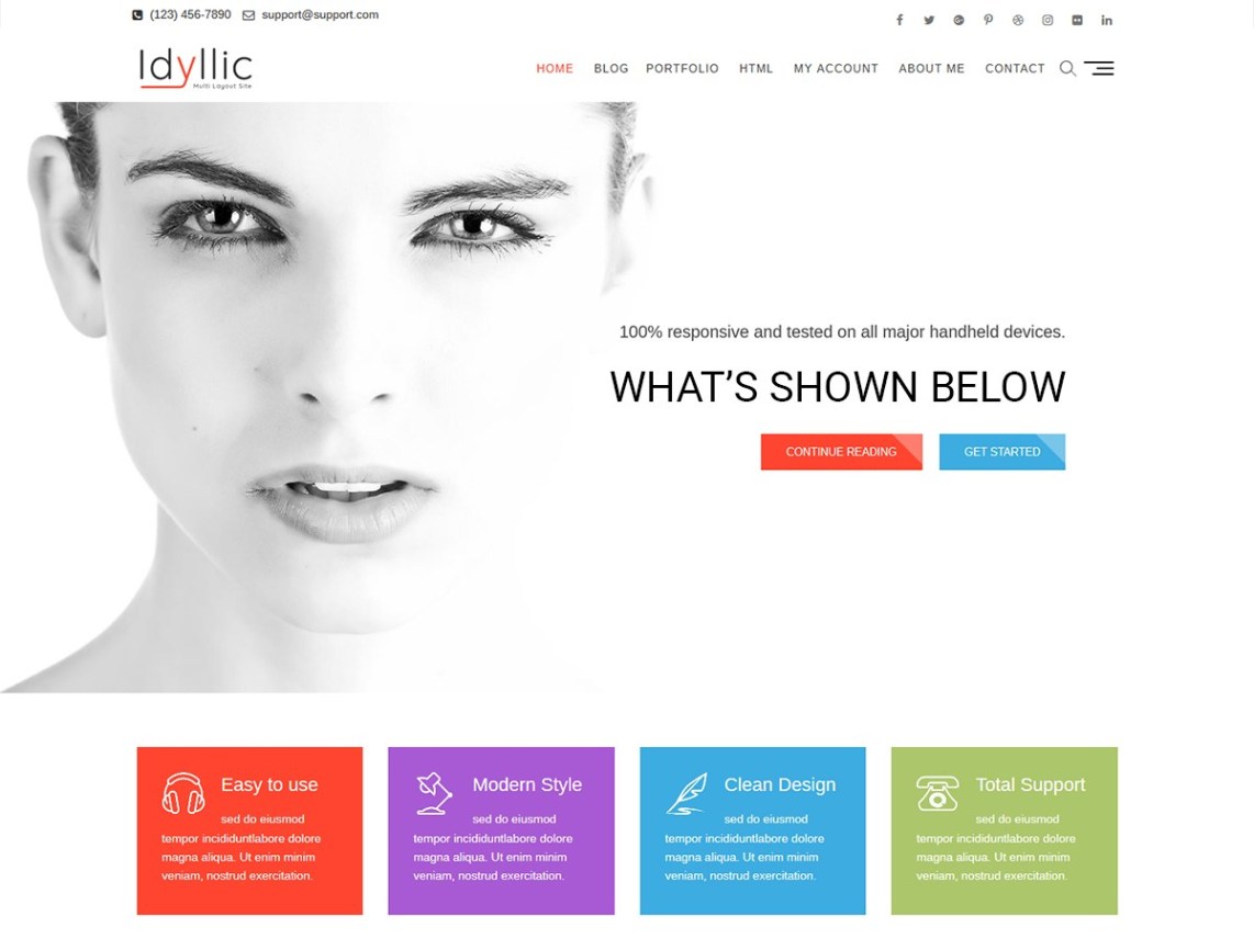 WordPress Theme Idyllic