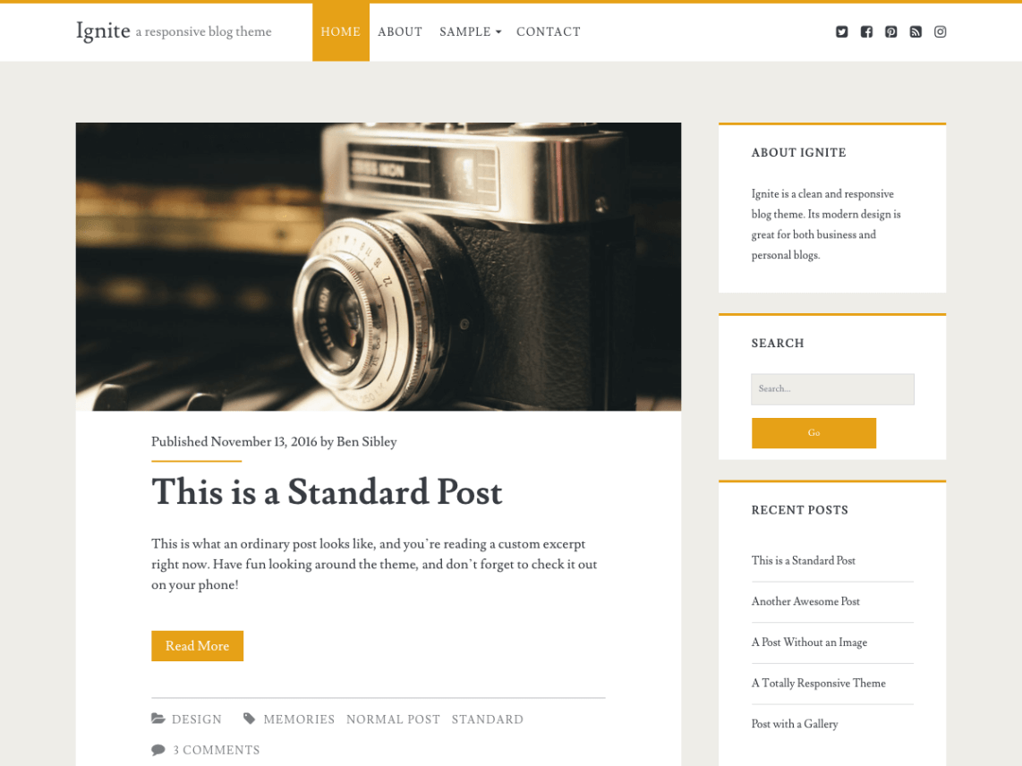 WordPress Theme Ignite