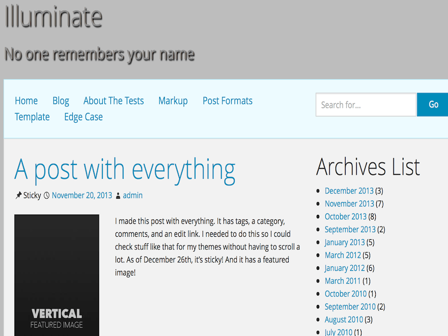 WordPress Theme Illuminate
