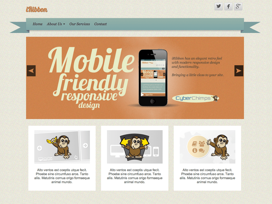 WordPress Theme iRibbon