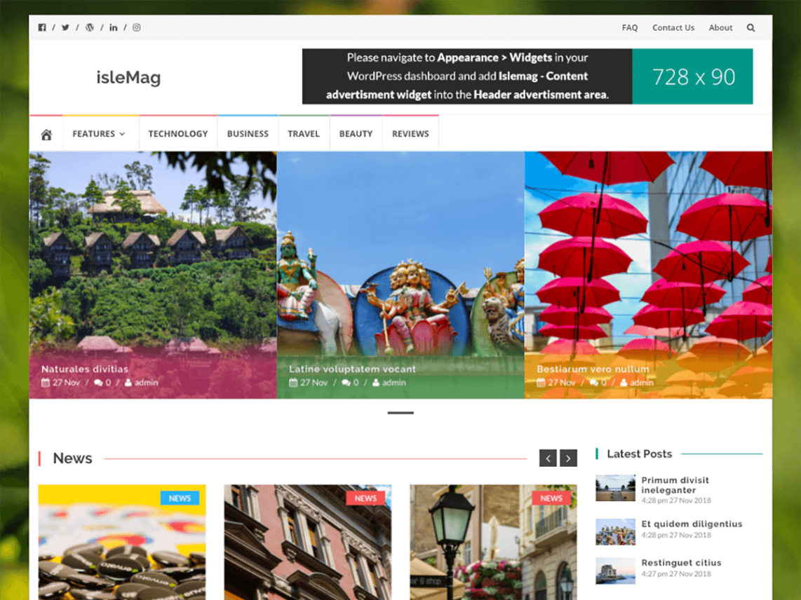 WordPress Theme islemag