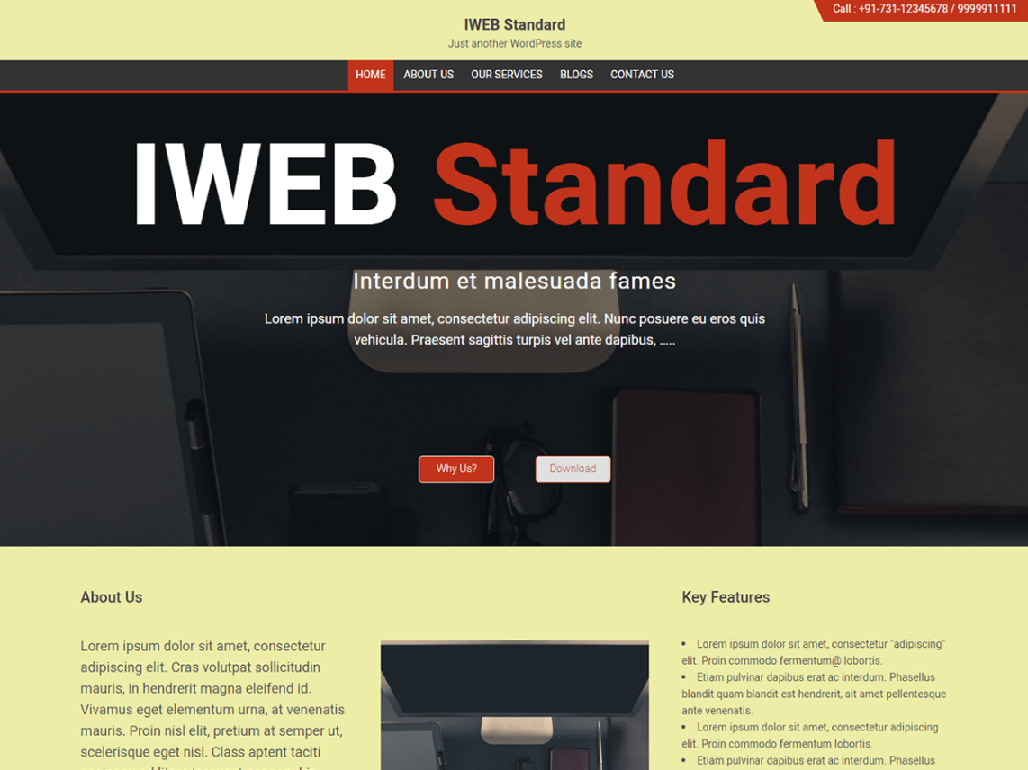 WordPress Theme IWEB Standard