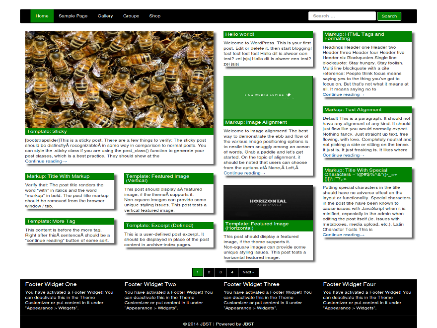 WordPress Theme JBST Masonary