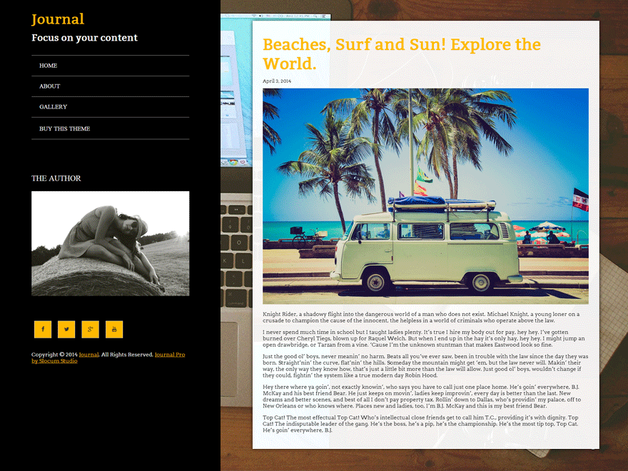 WordPress Theme Journal Lite