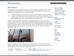 WordPress Theme Journalist