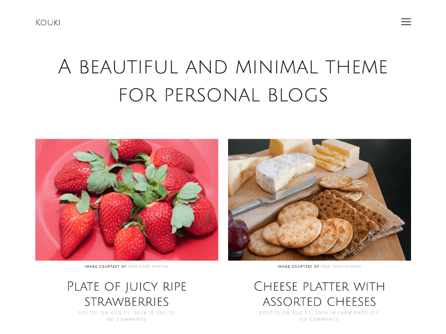 WordPress Theme Kouki