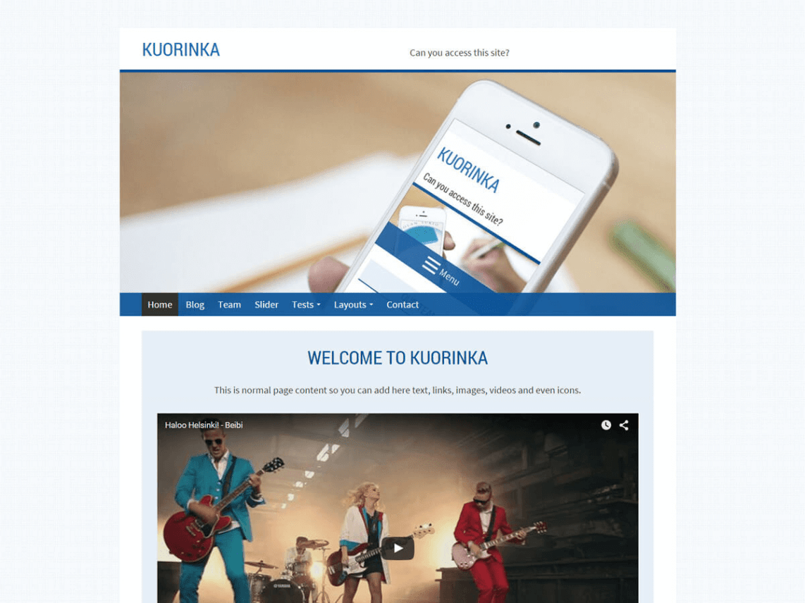 WordPress Theme Kuorinka