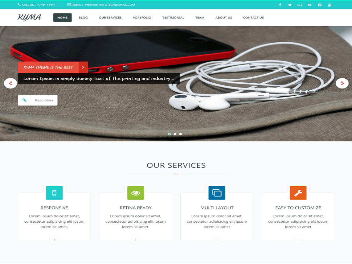 WordPress Theme Kyma