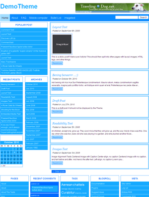 WordPress Theme LangitBiru