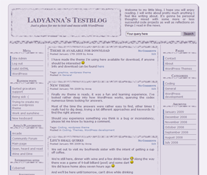 WordPress Theme Lavender Dream