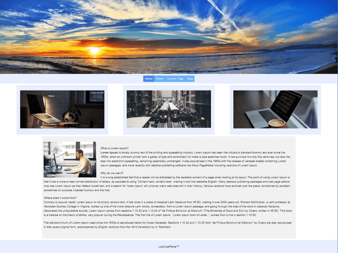 WordPress Theme LCP Stretch