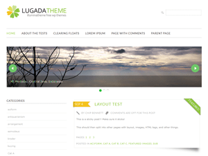 WordPress Theme Lugada
