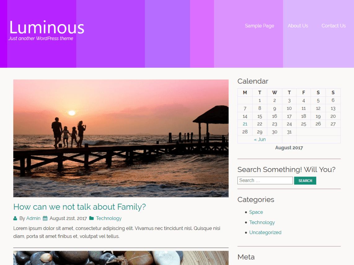 WordPress Theme luminous
