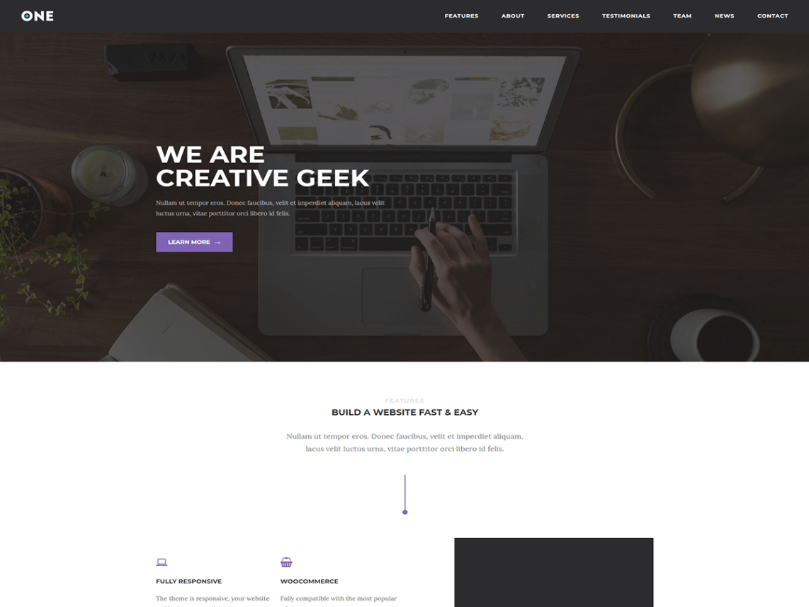 WordPress Theme Meridian One