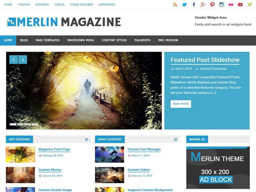 WordPress Theme Merlin