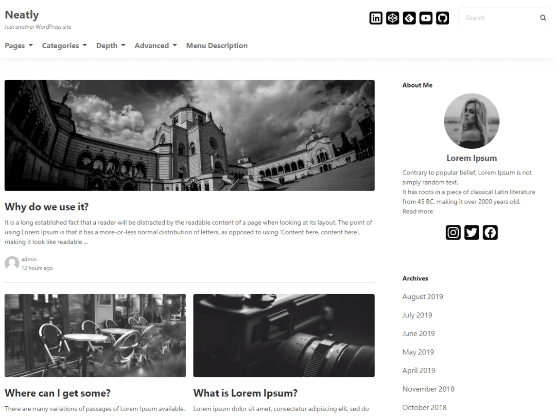 WordPress Theme Neatly