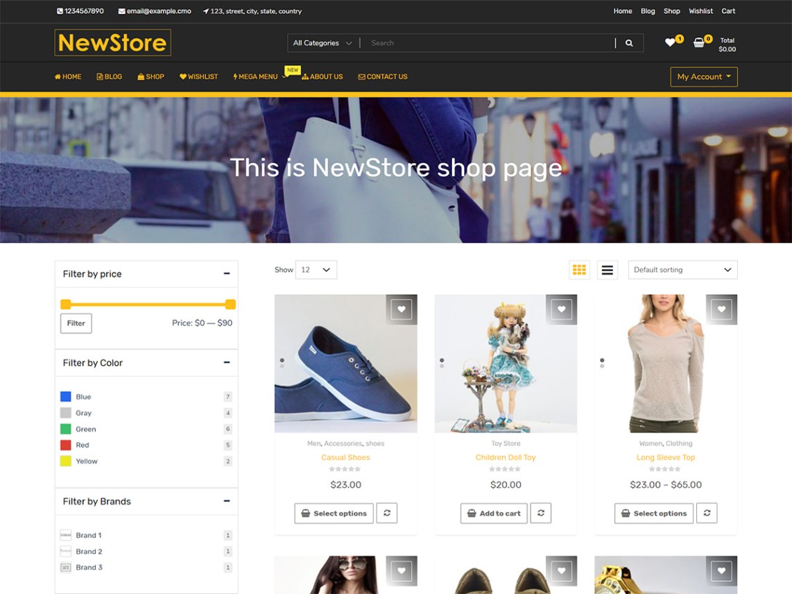 WordPress Theme NewShop eCommerce