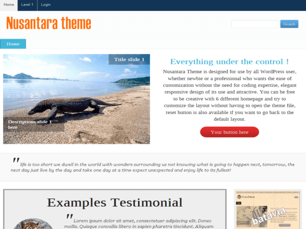 WordPress Theme Nusantara