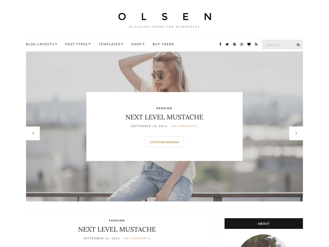 WordPress Theme Olsen Light