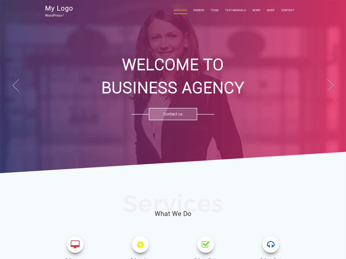 WordPress Theme One Page Agency