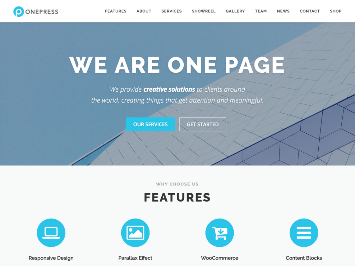 WordPress Theme OnePress